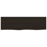 Bathroom Countertop Dark Brown 100x30x cm Treated Solid Wood 3156223
