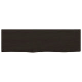 Bathroom Countertop Dark Brown 100x30x cm Treated Solid Wood 3156223