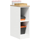 ZNTS Garage Storage Cabinet White 30x51x85 cm Solid Wood Pine 860526