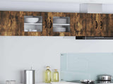 Wall Glass Cabinet PORTO Smoked Oak 40 x 31 x 40 cm 885195