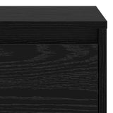 Bedside Cabinet Black Oak 45 x 34 x 44.5 cm Engineered Wood 8000983