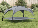 Dog Bed with Canopy Anthracite Oxford Fabric and Steel 172599