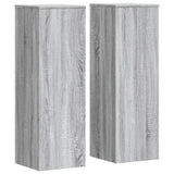 Plant Stands 2 pcs Grey Sonoma 33x33x100 cm Engineered Wood 3307887