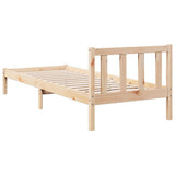 Extra Long Bed Frame without Mattress 80x210 cm Solid Wood Pine 852428