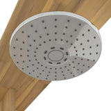 Outdoor Shower 219 cm Solid Acacia Wood and Stainless Steel 903117