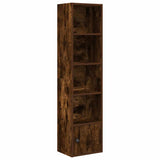 Bookcase Smoked Oak 31x24x127 cm Engineered Wood 860350