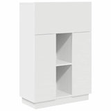 Desk with Shelf White 71.5 x 31.5 x 106.5 cm Engineered Wood 869482