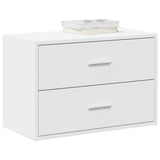Cabinet with 2 Drawers White 60x31x40 cm Engineered Wood 858821