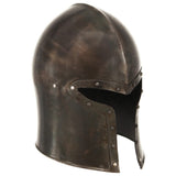 Medieval Knight Helmet Antique Replica LARP Silver Steel 286237
