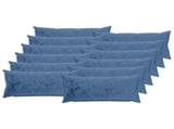 Cushion Cover 12 pcs HEERLEN Light Blue 40 x 80 cm Flannel 910200
