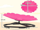 Flower-Shaped Sensory Spinning Chair with Non-Slip Base for Balance/Coordination, Pink T3398P378988