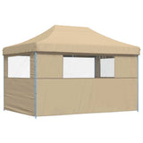 Party Tent Folding Beige 279 x 410 x 315 cm Oxford Fabric 42023588