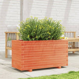 Garden Planter Wax Brown 90x40x49.5 cm Solid Wood Pine 847375