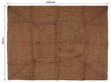 Area Rug Grey 240 x 240 cm Jute 42010421