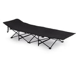 Folding Camping Cot Bed with Soft Pad, Portable Outdoor Cot, Adults Sleeping Bed 92690185
