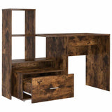 Desk Smoked Oak 131.5 x 50 x 106.5 cm Engineered Wood 3337269