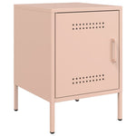 ZNTS Bedside Cabinets 2 pcs Pink 36x39x50.5 cm Steel 842913