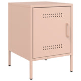 ZNTS Bedside Cabinets 2 pcs Pink 36x39x50.5 cm Steel 842913