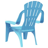 Garden Chairs 2 pcs for Children Blue 37x34x44 cm PP Wooden Look 364739