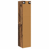 Wall-mounted Bathroom Cabinet Old Wood 33 x 34.5 x 160 cm 890650