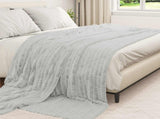 Throw Blanket Grey 270 x 240 cm 1.77 kg Fleece 42016836