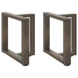 Coffee Table Legs T-Shaped 2 pcs Black 50x25x cm Steel 4013031