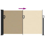 Retractable Side Awning Beige 120x500 cm 4004405