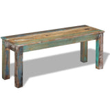 243454 Bench Solid Reclaimed Wood 110x35x45 cm