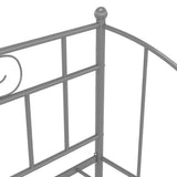 Sofa Bed Frame Grey Powder-coated metal Single 324775