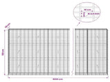 Gabion with 3.5 mm Wire and 5x10 cm Mesh 1050x30x150 cm 3462759