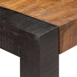289655 Dining Table 140x70x76 cm Solid Rough Mango Wood