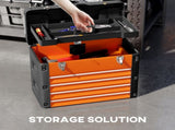 4 Drawers Large Toolbox - Orange T3398P376748