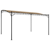 Canopy Taupe 4x3 m 180 g/m Fabric and Steel 362396