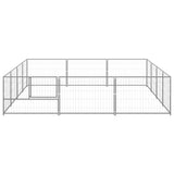 Dog Kennel Silver 12 m Steel 3082136