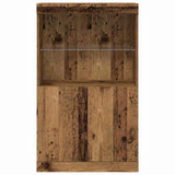 LED Sideboard Brown 60 x 37 x 100 cm Engineered Wood 863033
