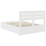 Bed Frame with Drawer with Headboard Manual Engineered Wood 3411622