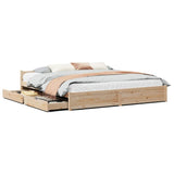 Bed Frame without Mattress 160x200 cm Solid Wood Pine 3301692