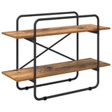 Bookshelf 2-Tier 100 x 35 x 70 cm PB Oak Wood 8007802