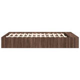 Bed Frame without Mattress Brown Oak 120x190 cm Small Double 3280600