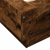 Bed Frame without Mattress Smoked Oak 100x200 cm 3281207
