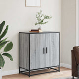 Sideboard Grey Sonoma 68x35x76 cm Engineered Wood and Metal 848967