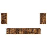 TV Cabinet Set Wall-mounted 5 pcs Smoked Oak Engineered Wood 3409074