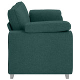 Sofa Dark Green 219 x 77 x 82 cm Fabric 4105242