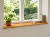 Window Sills 2 pcs Light Brown 90 x 40 x 2 cm Solid Beech Wood 42048201