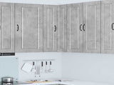 Wall Corner Cabinet PORTO Concrete Grey 57 x 57 x 100 cm 885518