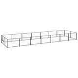 Dog Kennel Black 14 m Steel 3082114