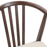 Dining Chair 2 pcs Light Brown and Light Solid Rubberwood 42020393