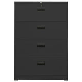 ZNTS Filing Cabinet Anthracite 90x46x134 cm Steel 336297