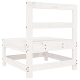 Garden Middle Sofas 2 pcs White Solid Wood Pine 825514