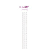 Boat Rope Full White 16 mm 50 m Polypropylene 152573